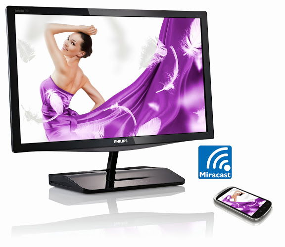 Дисплей Philips 239C4QHWAB Miracast транслирует контент без проводов