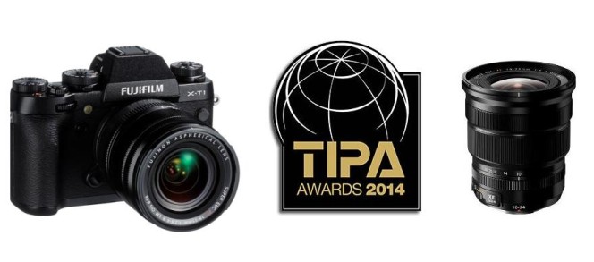 Камера Fujifilm X-T1 и объектив FUJINON XF10-24mmF4 R OIS получили награды TIPA 2014